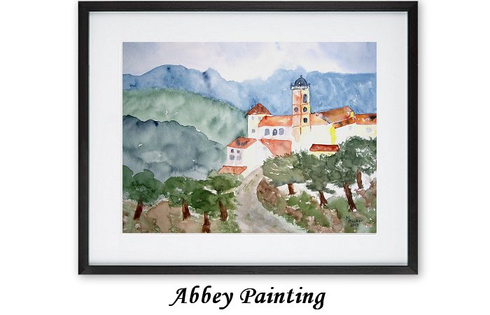 Abbey Painting Print